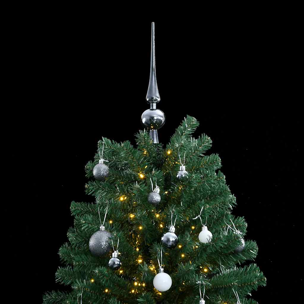 Cecaylie Albero Di Natale Artificiale 180 Cm - PVC Di Qualità, 650 Punte, Ignifugo, Con Base In Metallo, Per Interni/Esterni, Decorazione Natalizia - 5
