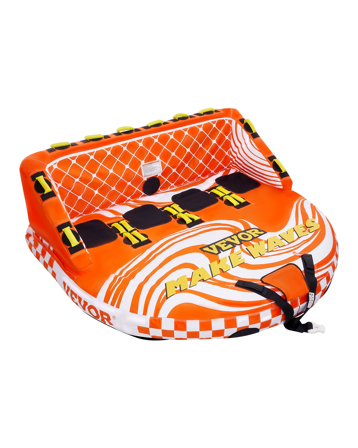 Zestaw rur do łodzi 1-4 osób, holowana sofa, Fun-Tube z wężem holowniczym VEVOR