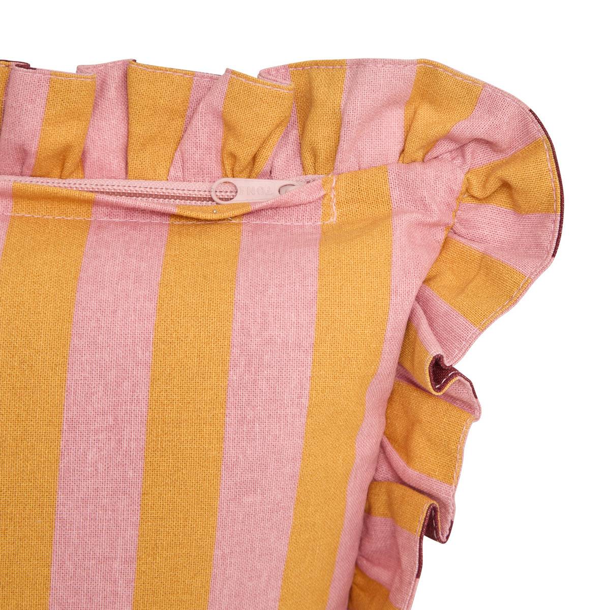 Coussin Cherry rouge carmin 46x46cm - Atmosphera créateur d'intérieur - 3