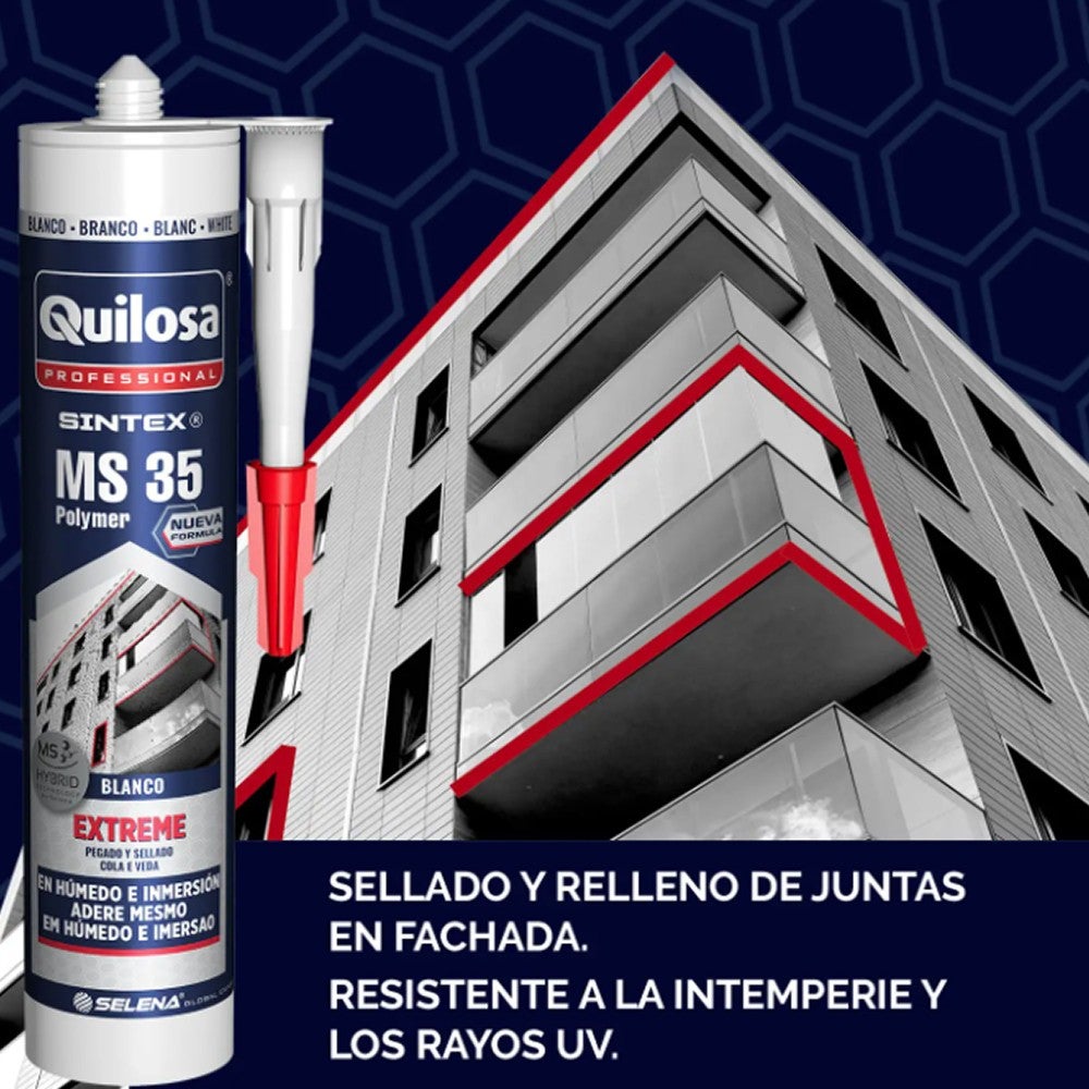 Scellant Polymère Ms-35 Total Quilosa 300 Ml(BLANCO) - 2