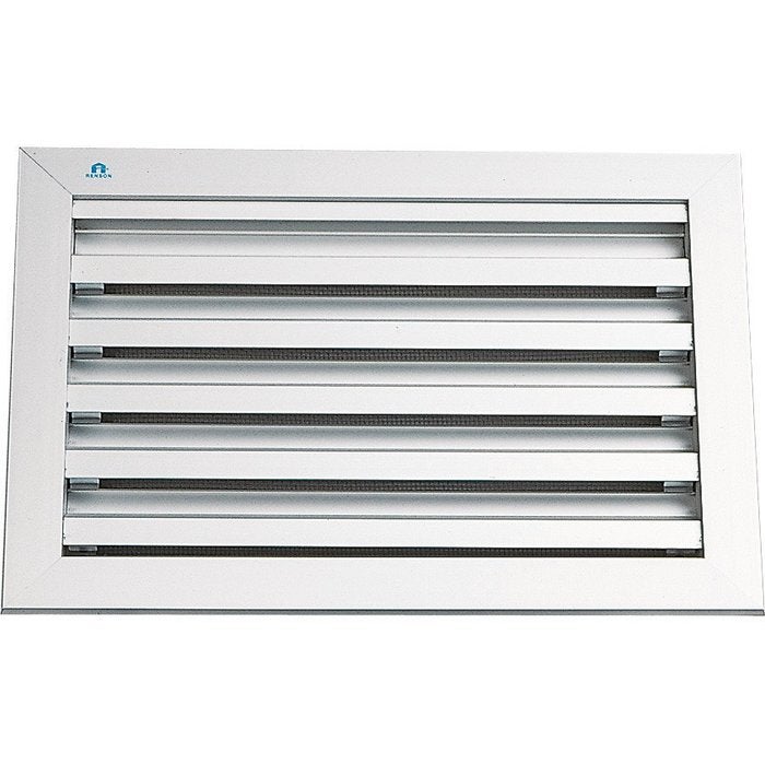 Grille murale à encastrer RENSON F1 anodisé argent moustiquaire inox - 500 x 500 mm - 41155 - 3