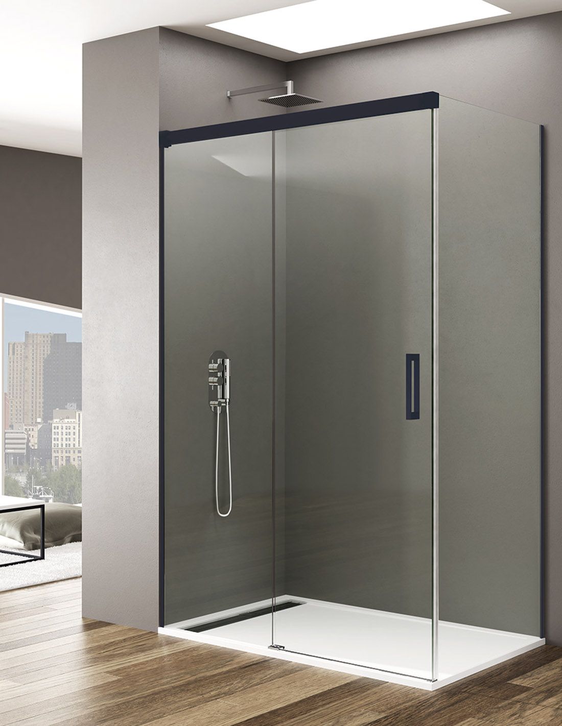 Box Doccia 70x110 Cm H185 Stampato C Mod Replay Duo 1 Anta