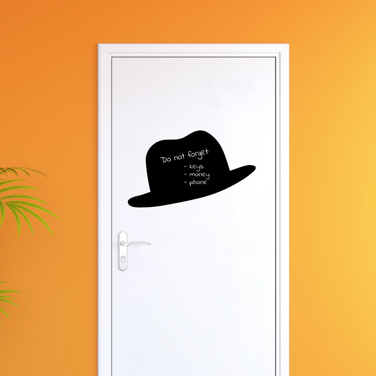 Adesivo cappello ardesia - Sticker adesivo - adesivi murali - 25x50cm - 3