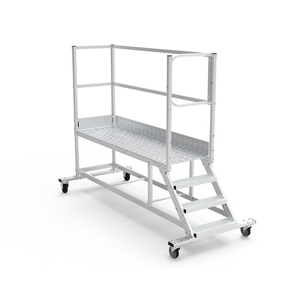 Plateforme roulante 3 marches - Hauteur max. de travail 2.60m - PTF203D-RSP