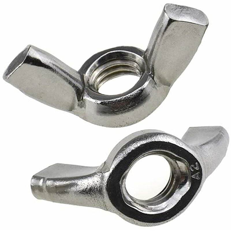 M8 Nakrętki motylkowe (opakowanie 25 sztuk) ocynkowane do śrub i mocowań - Certyfikat ISO965 DIN315 M8 (19 mm x 38 mm)