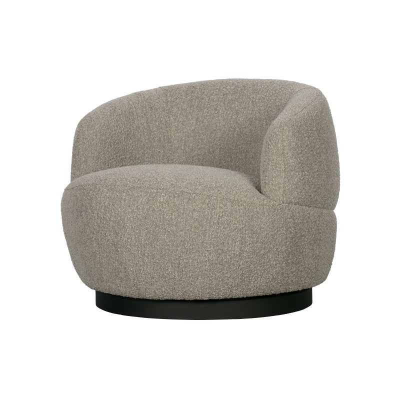 Fauteuil Pivotant Arrondi En Tissu Wool Leroy Merlin