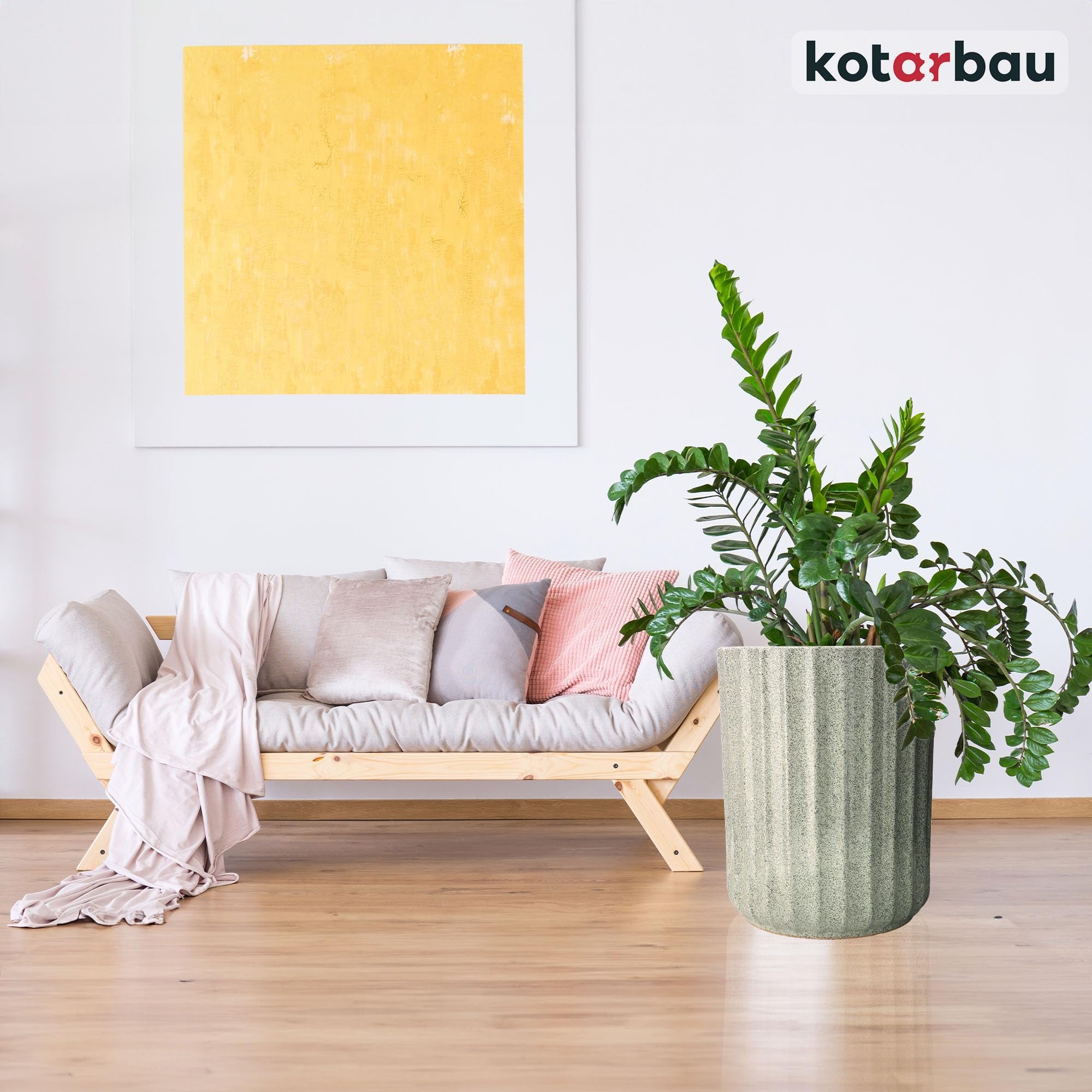 Komplet 3x doniczka donica ceramiczna ogrodowa z odpływem na kwiaty rośliny - KOTARBAU - 7