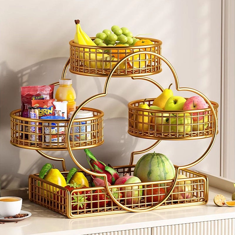 Wisdom Star Carrello portaoggetti da cucina a 5 ripiani, per frutta e verdura, per cipolle e patate, organizer per filo metallico con ruote, nero