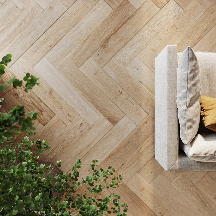 Parquet Contrecollé Baton-Rompu 15/3mm : Sandy Chêne Vernis Mat / PEFC - 3