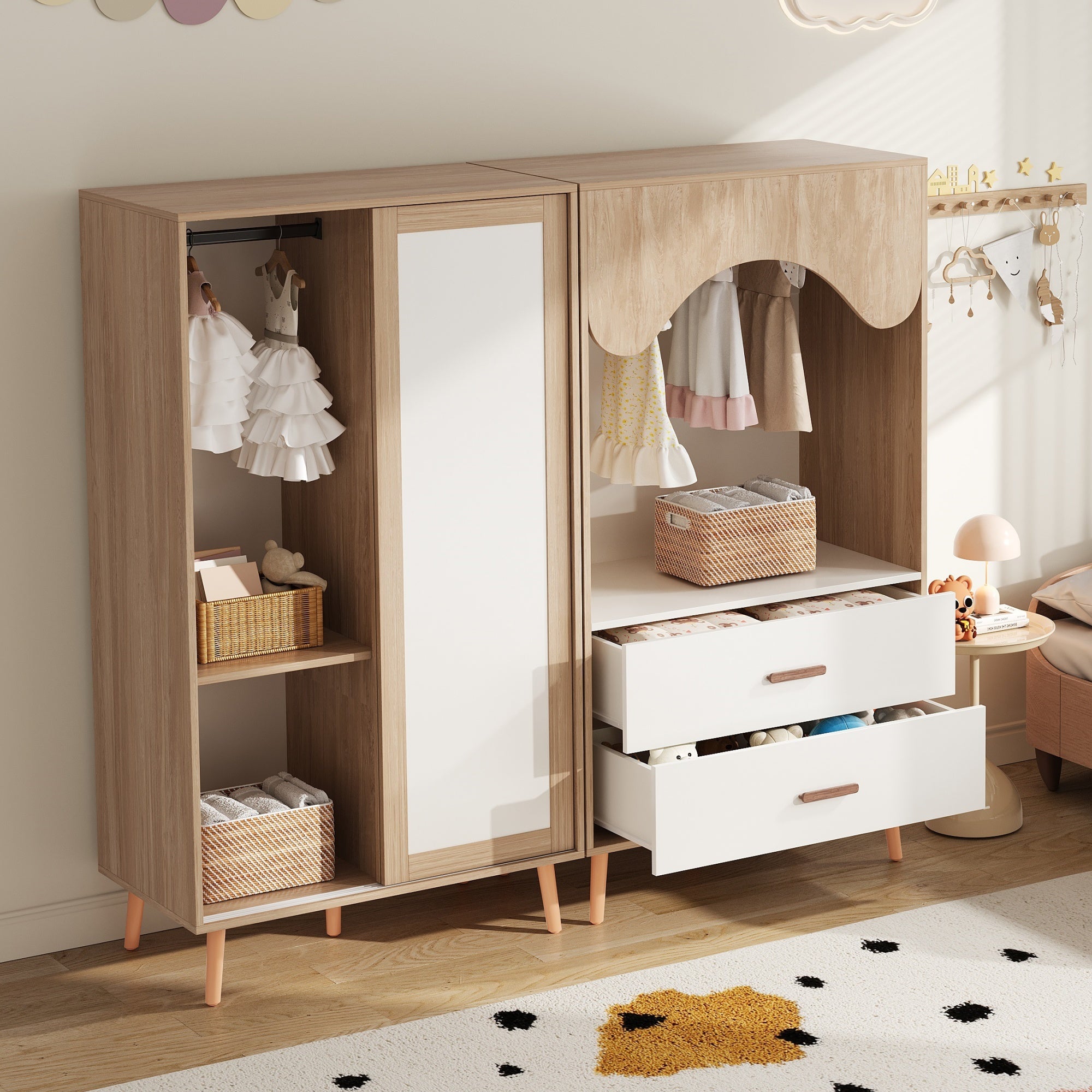 Armoire pour enfant en bois lair omme neuve anton Vaud