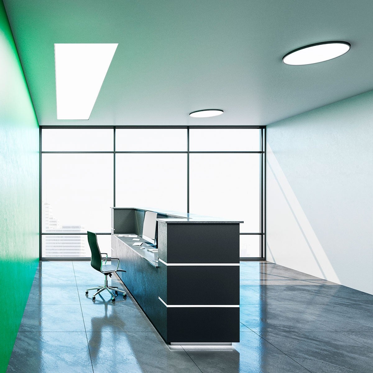 Panel LED slim 120X30 cm - &nbsp;Driver Philips - 44W - UGR19 - IP40 - Blanco Frío Blanco frío 6000K - 5