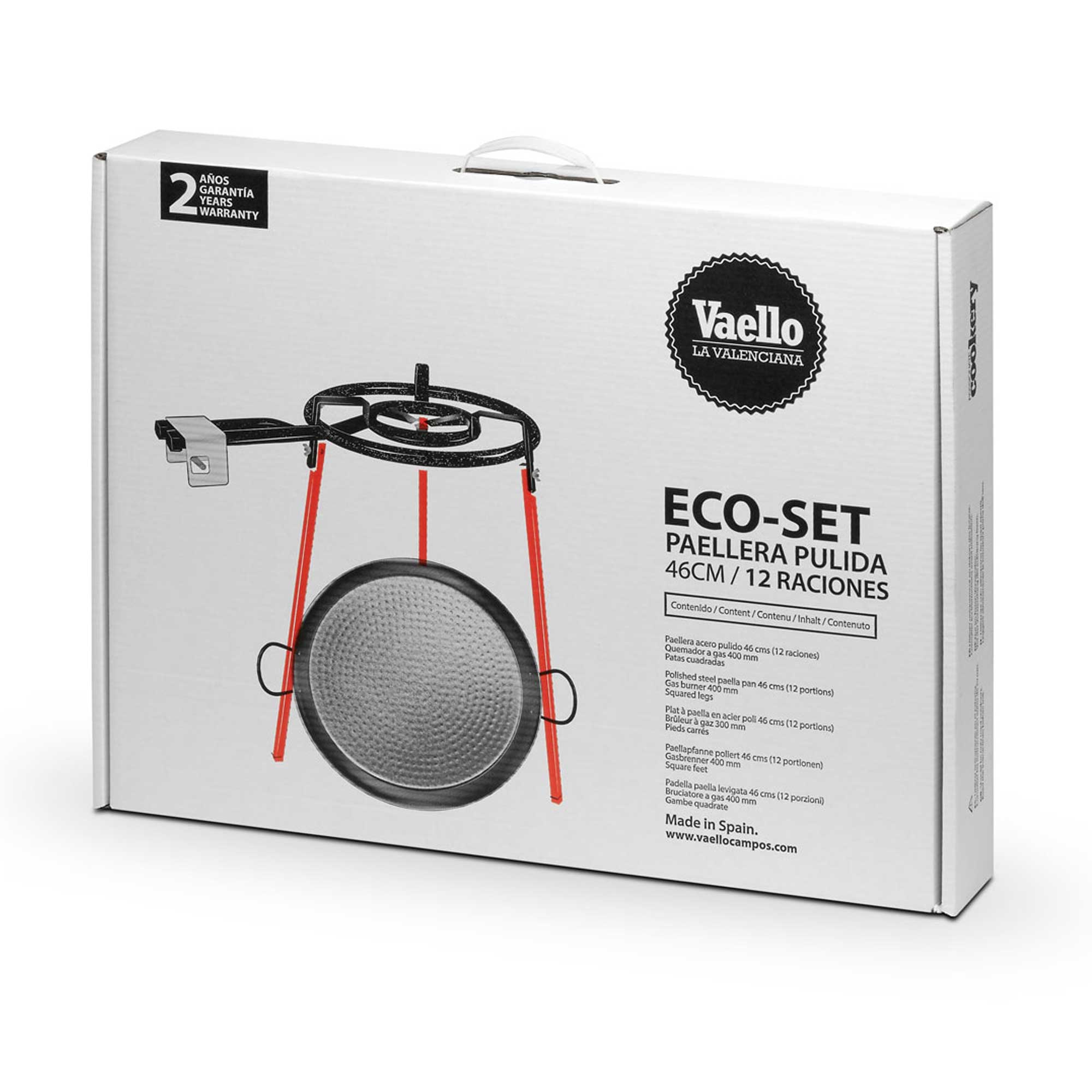 BRUCIATORE A GAS DA 400 MM + PIEDINI QUADRATI + PIANO COTTURA IN ACCIAIO LUCIDO DA 46 CM - 2