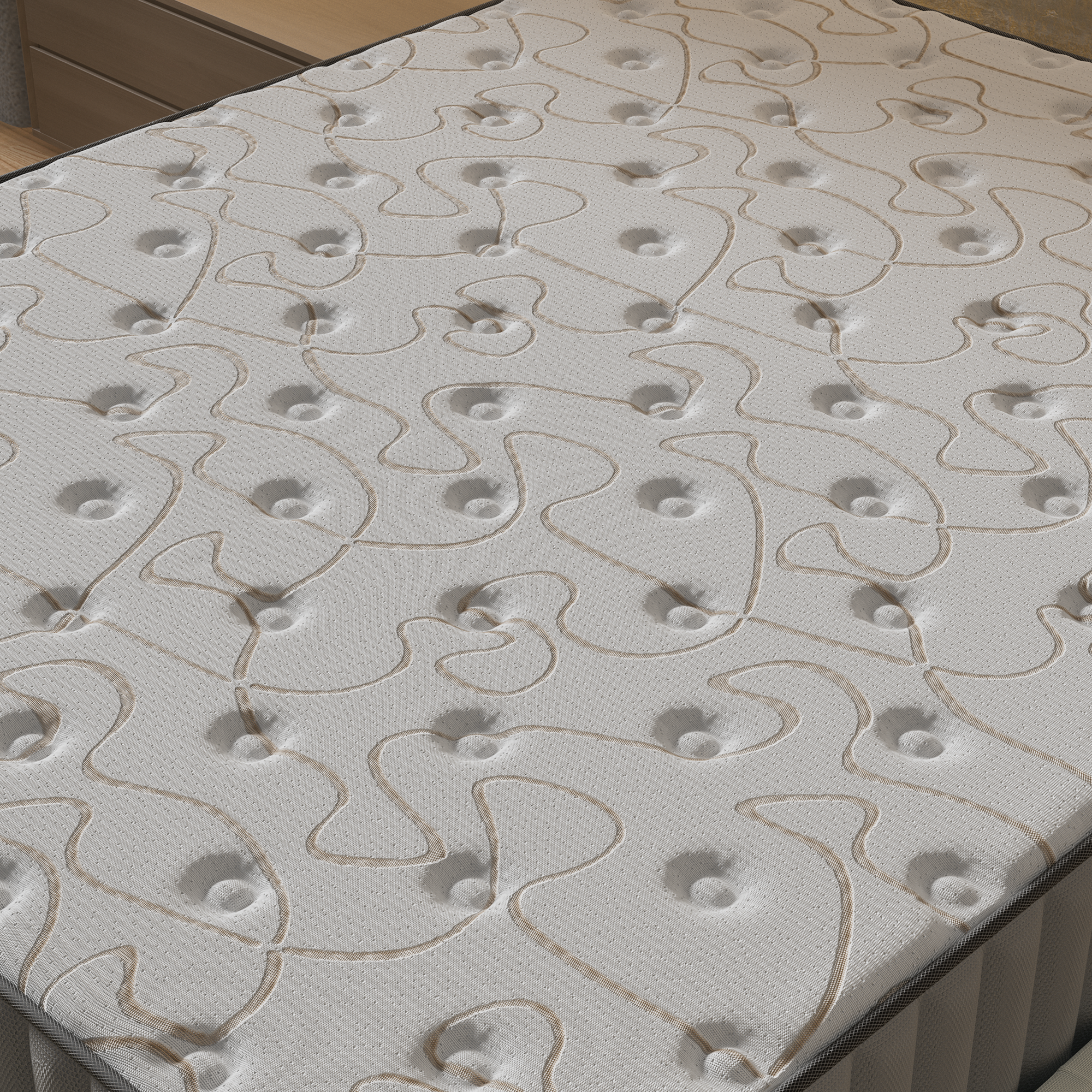 Matelas mousse 140x190 cm accueil mémoire de forme, épaisseur 22cm - 5