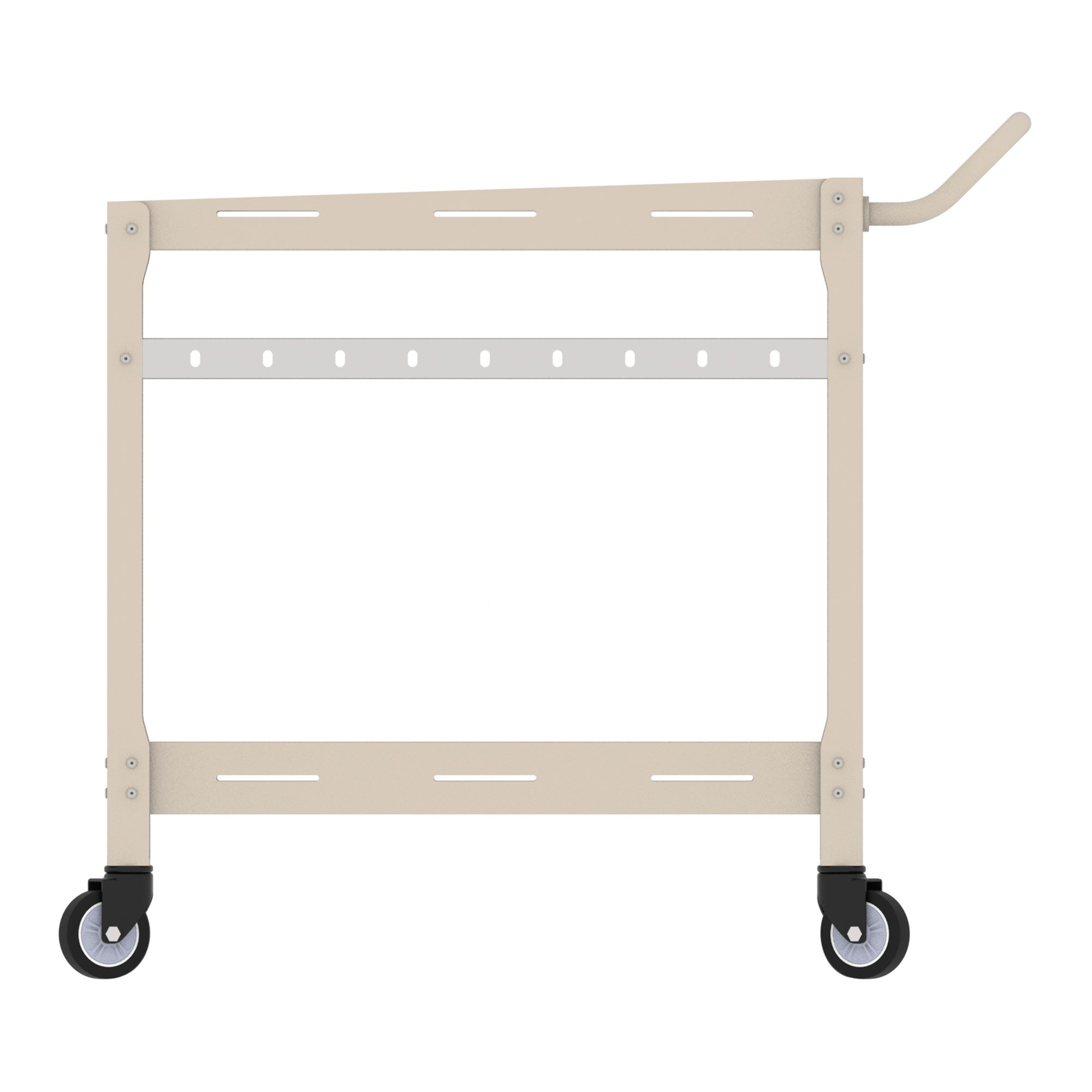 Chariot de service d'extérieur Bard acier 72 x 77 x 38 cm champagne casa.pro - 6