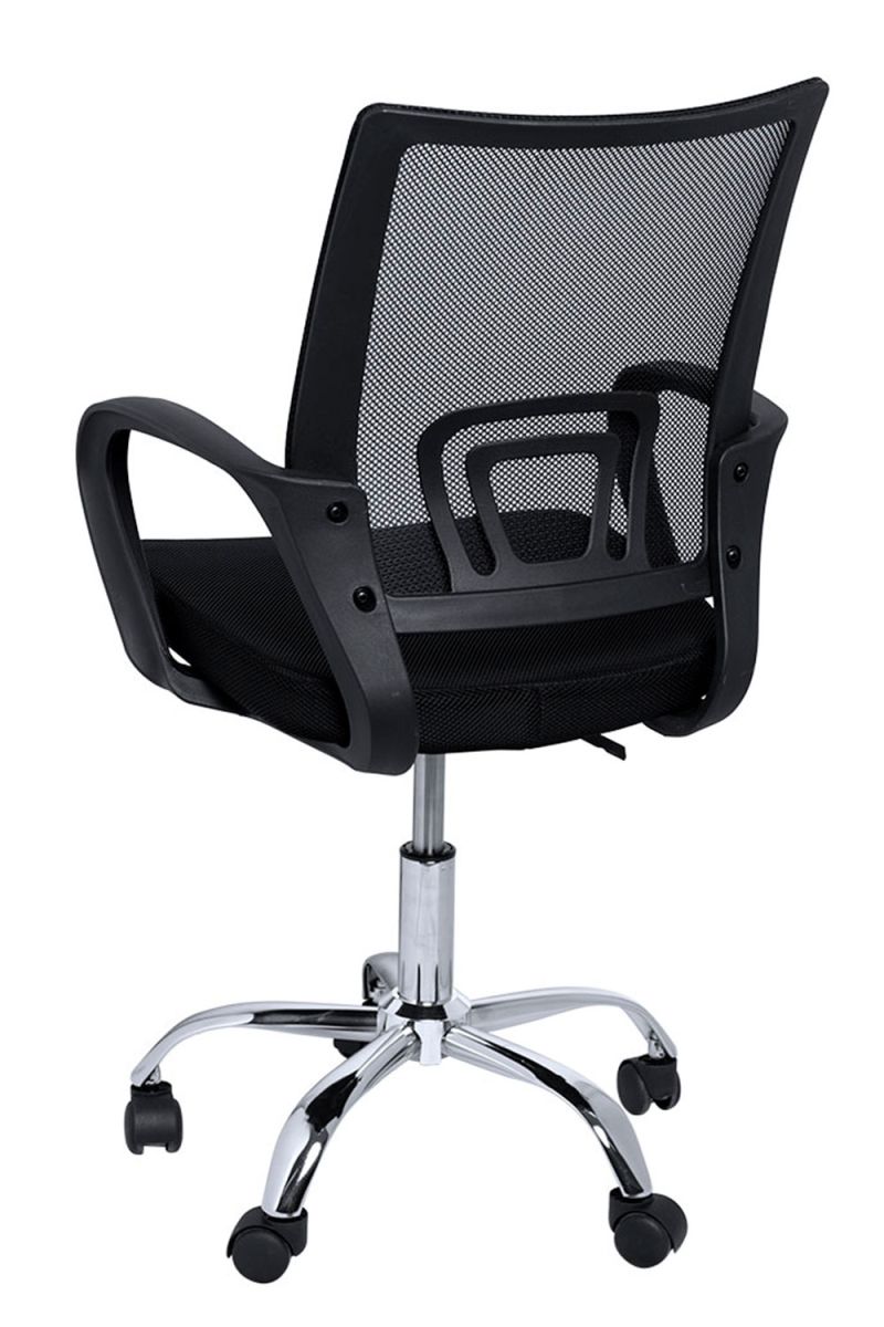 Regalos Miguel - Silla de Oficina Negra Midi Pro - Máxima Ergonomía - Ideal para Escritorio y Gaming - 4