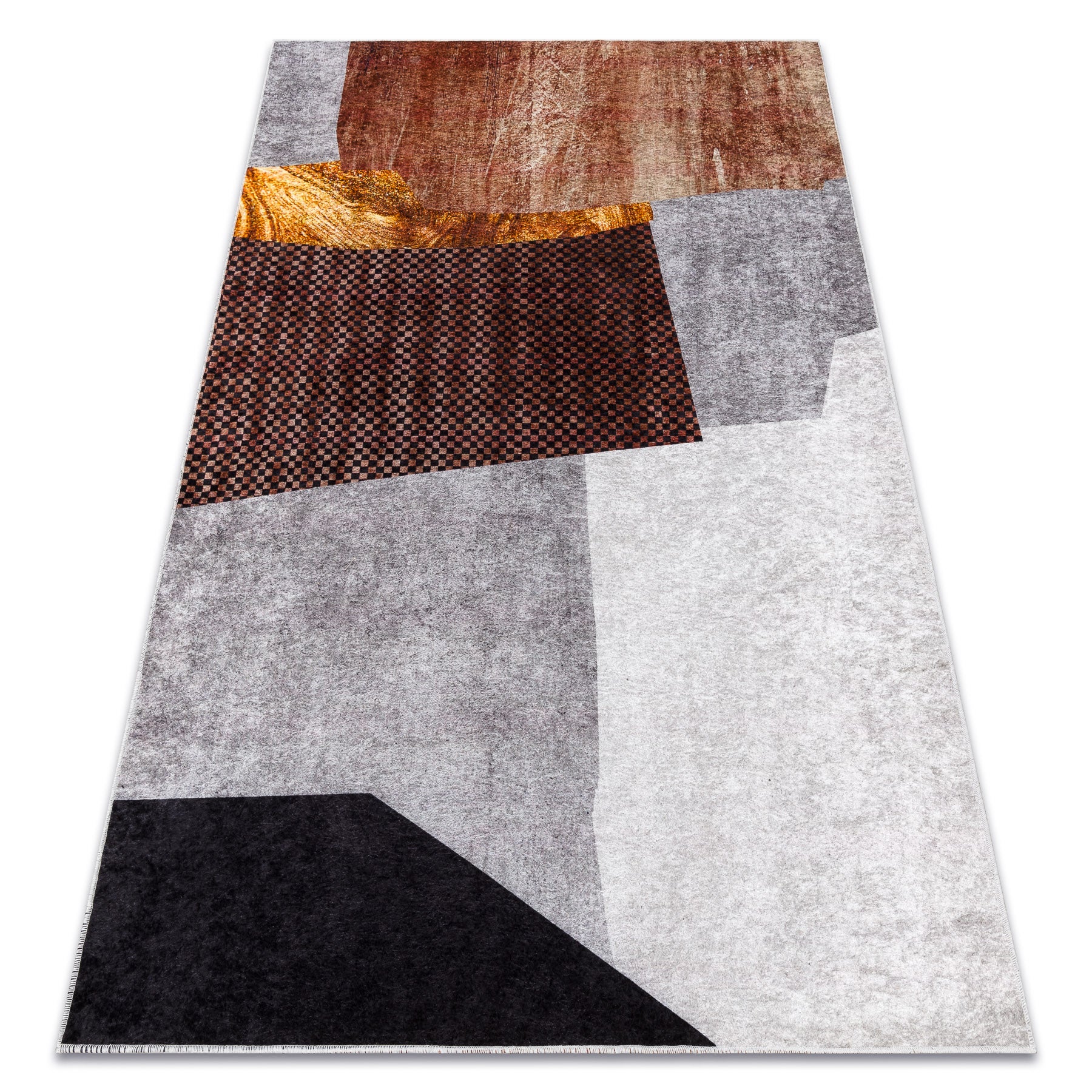 Dywan do prania MIRO 52100.801 Geometryczny antypoślizgowy - szary 160x220 cm