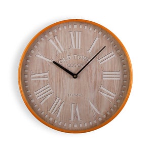 Orologio Da Parete Vintage Restaurant De Louis – Legno, Diametro 45 Cm, Stile Retrò