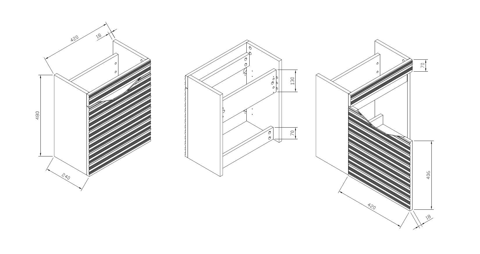 Lave-mains STRUCTURA Bois Clair - 4