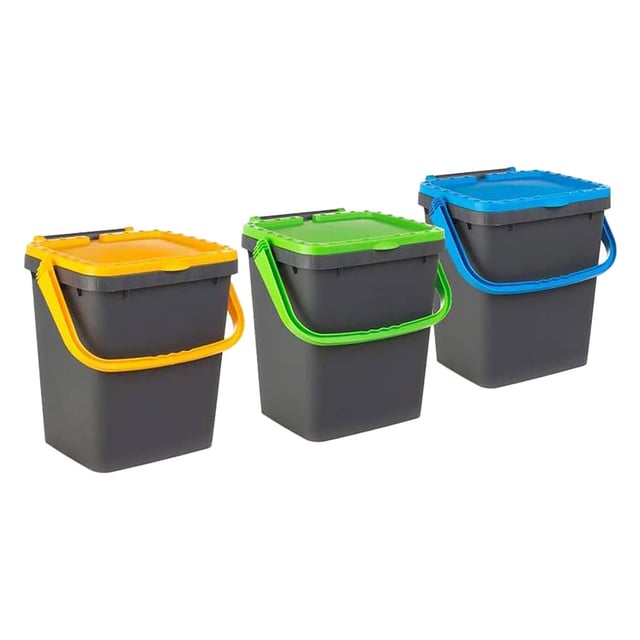 Pattumiera per raccolta differenziata 'ecoplus' 50 lt. - cm 43 x 41 x h 54