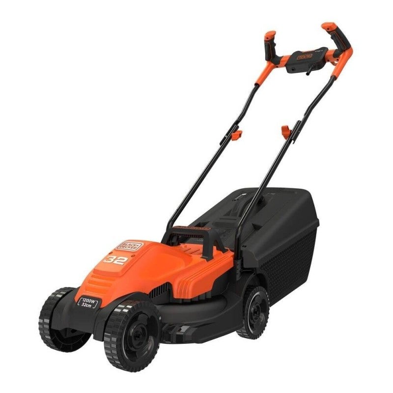 Kosiarka ręczna 1200 W z ostrzem 32 cm, kierownicą rowerową i pojemnikiem na trawę o pojemności 35 l – Black & Decker - 4