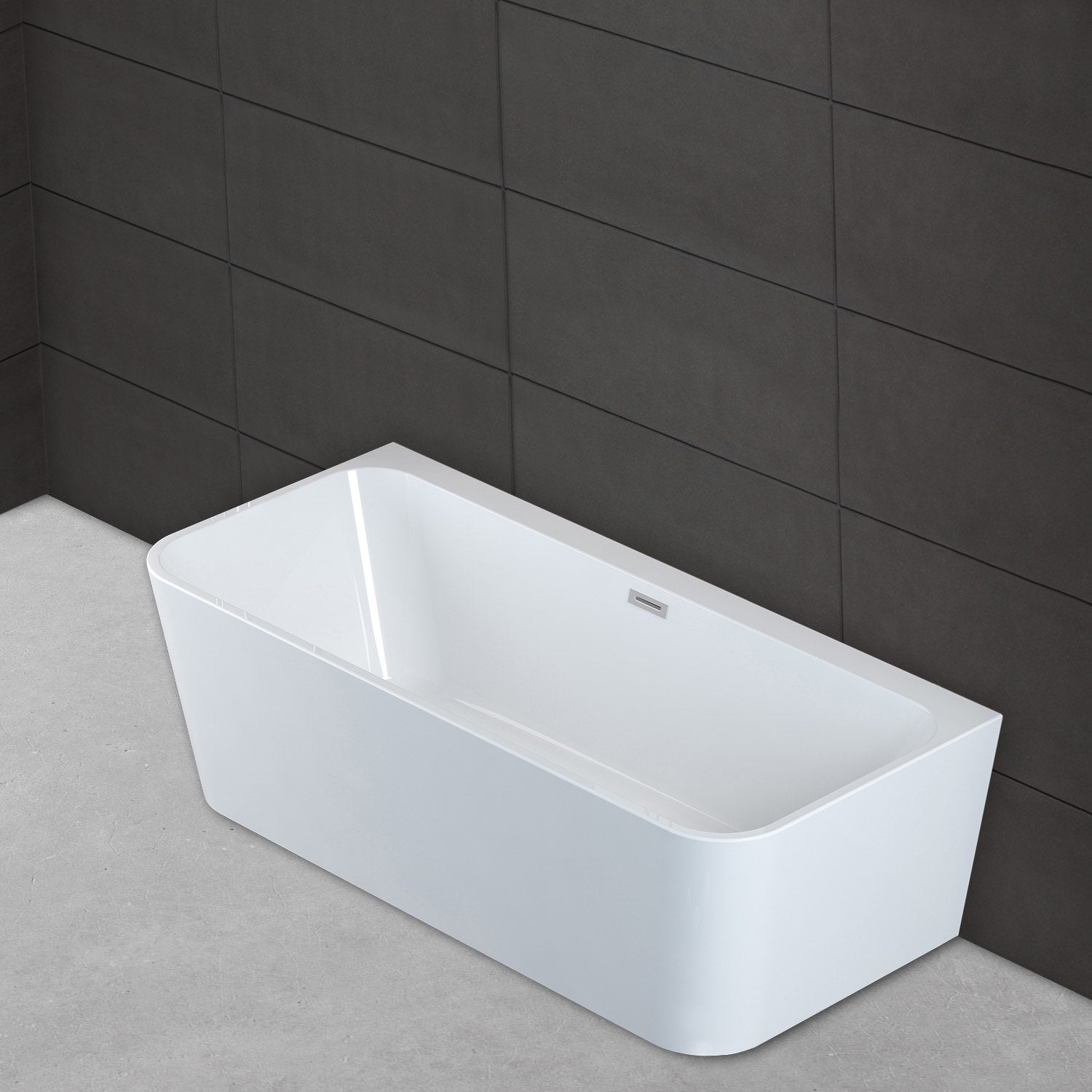 Baignoire Ilot Mint 170 blanche 170 x81 x57 cm, by SPALINA - 9