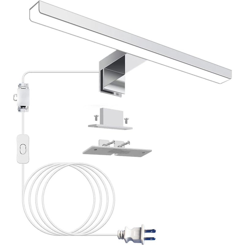 Oprawy oświetleniowe LED AusLeu do toaletki, 11,8 cala, oprawy wtykowe, lampa łazienkowa nad lustro, nowoczesna lampka nocna ścienna