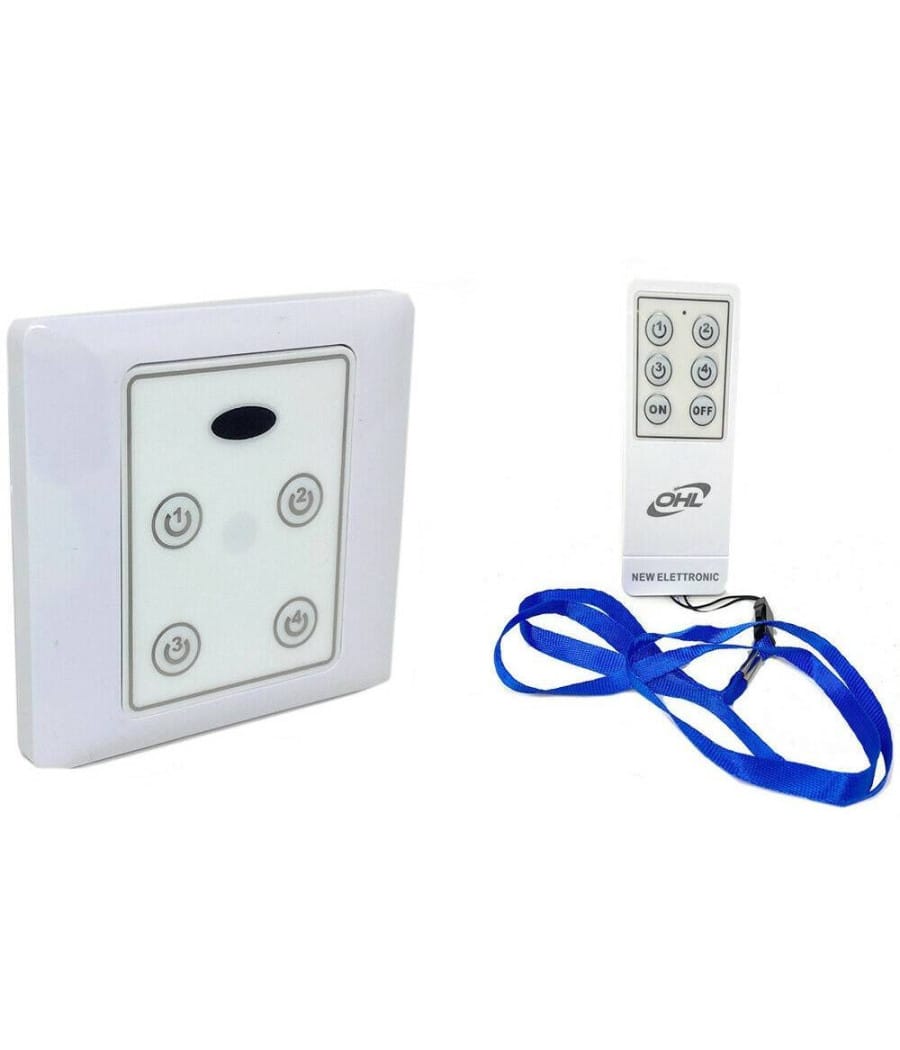 Lancoon Kit Ricevitore E Interruttore Della Luce Senza Fili, Telecomando ON OFF No WiFi Nessun Cablaggio Richiesto Per Luci Lampade LED Ventilatori Elettrodomestico Lancoon Kit Ricevitore E Interruttore Della Luce Senza Fili, Telecomando ON OFF No WiFi Nessun Cablaggio Richiesto Per Luci Lampade LED Ventilatori Elettrodomestico
