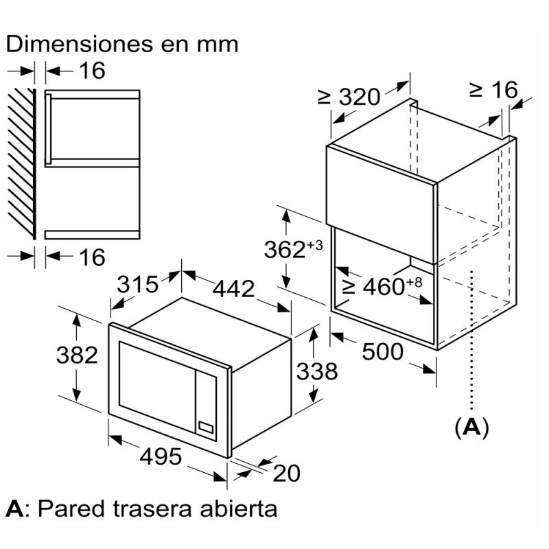 Micro-ondes Balay 3CG5142X3 20 L 800W - 3