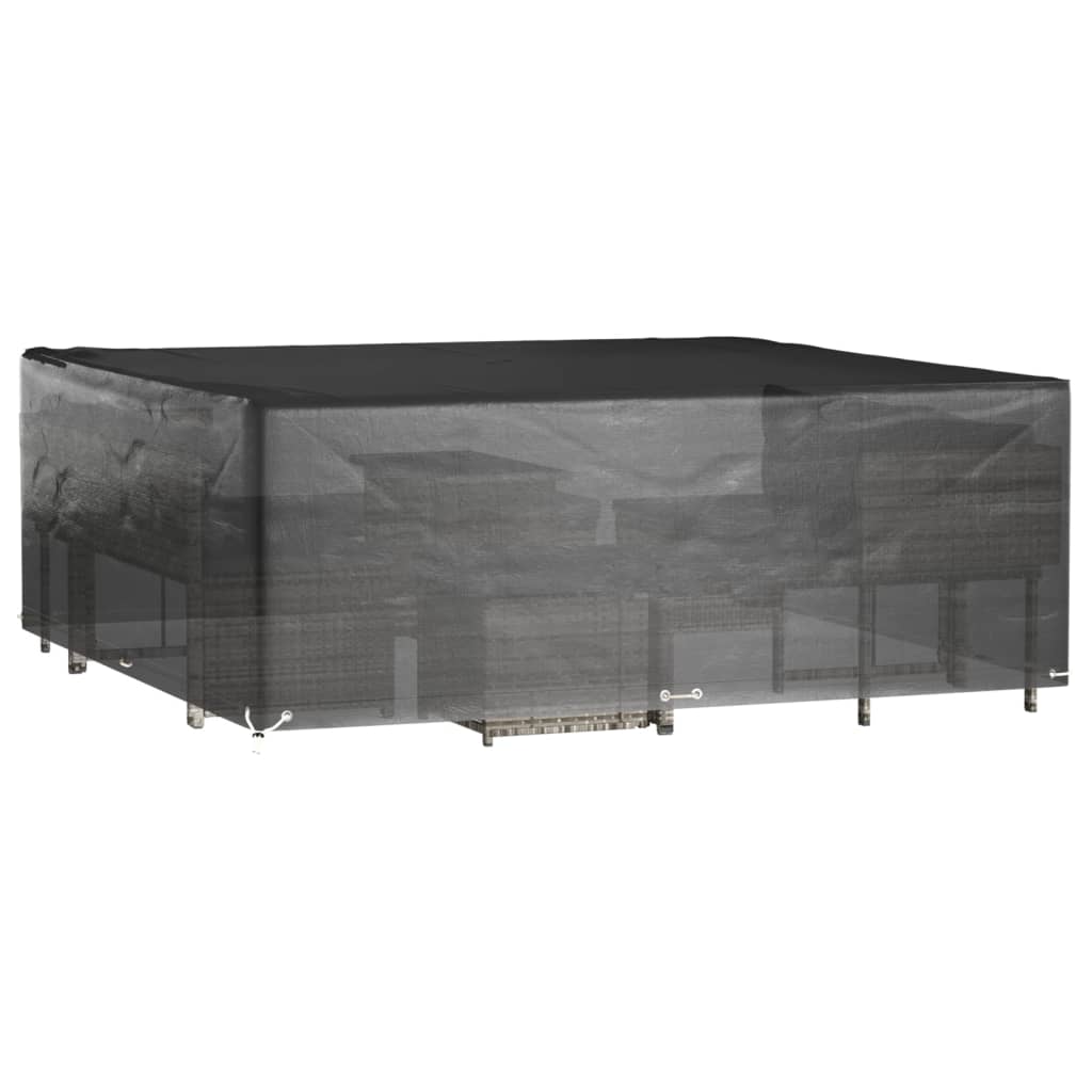 Maison Exclusive - Housses de salon de jardin 2 pcs 16 œillets 300x300x75 cm carré - 9