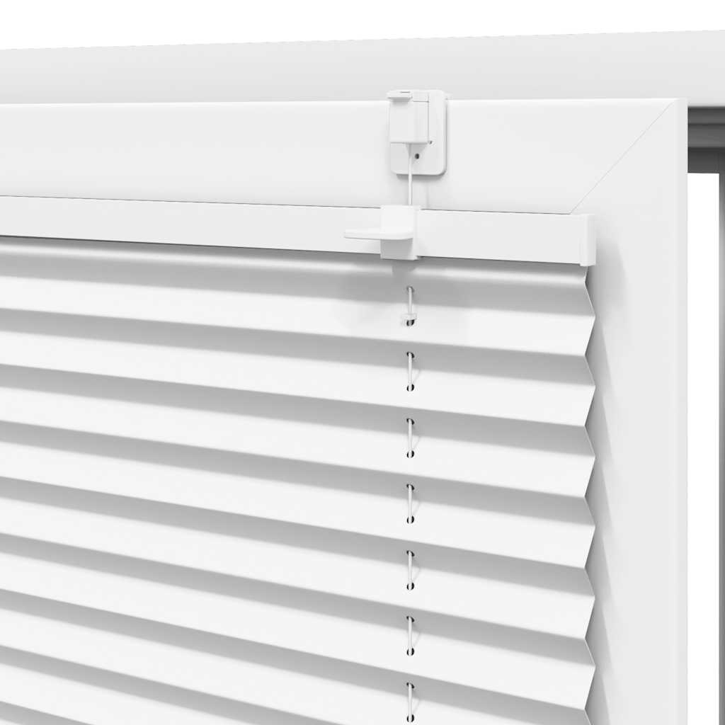 Store plissé | Store pliant blanc 80x150 cm largeur du tissu 79,4 cm polyester CFW14373 - 9