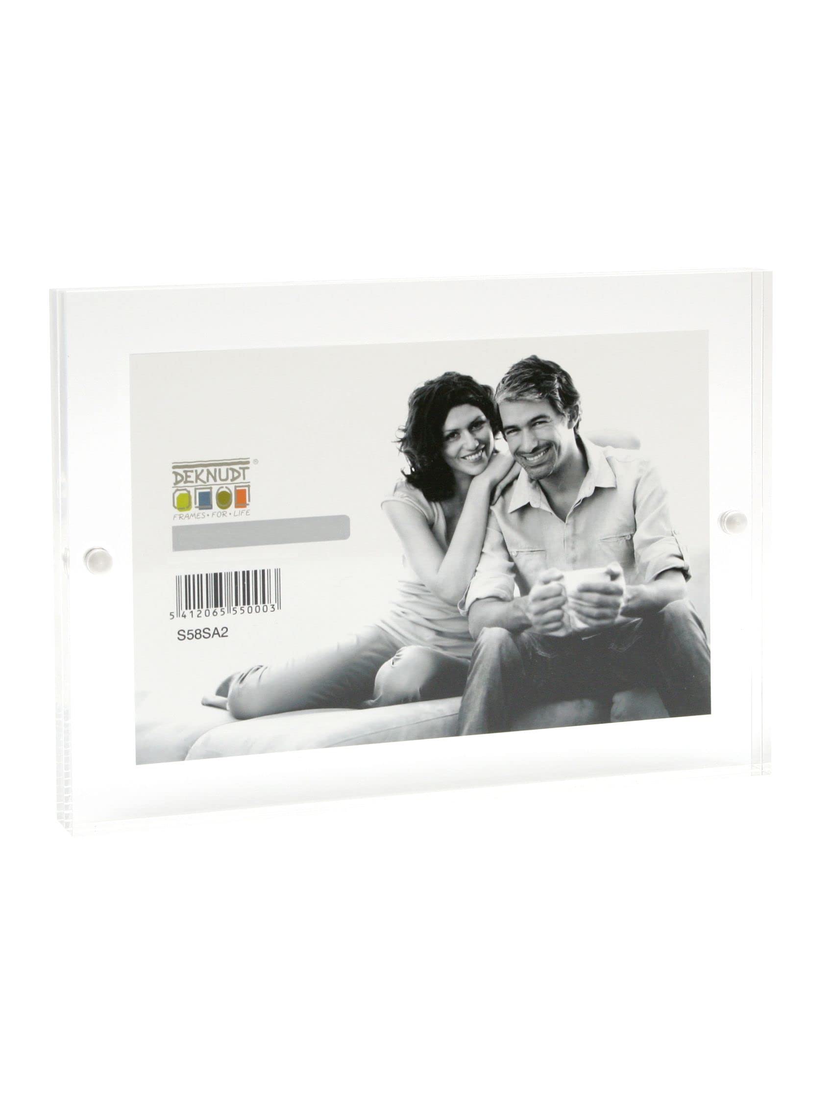 Deknudt Frames S58SA2 - Cornice portafoto in Vetro, per Foto 15 x 20 cm ...