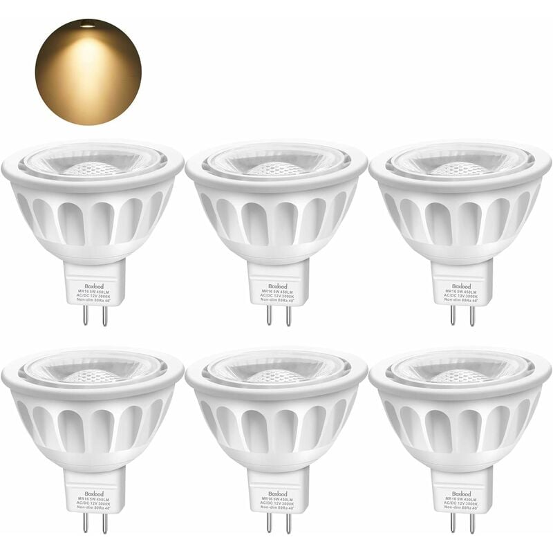 Żarówka LED Ciepła Biel Żarówka Versailles Odpowiednik lampy halogenowej AC DC kąt Bez możliwości ściemniania Zestaw sztuk