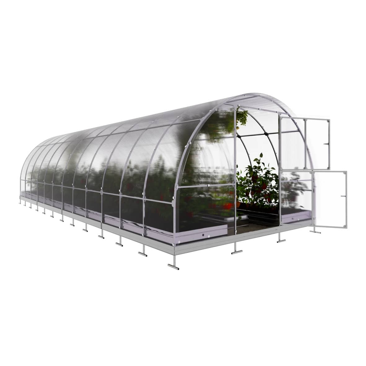 Serre de jardin KLASIKA TUBE 3 x 8 m (24 m²), 6 mm avec revêtement en polycarbonate - 4