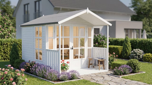 Casetta da giardino in legno BERTILO 19 mm Arley con pavimento 4,03 m² non trattata