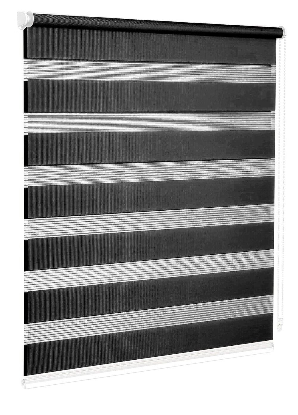 Roleta 80x180 Cm Okno Drzwi Biuro Domowe Zestaw Montażowy Ściana Ramowa Bez Otworów Czarny