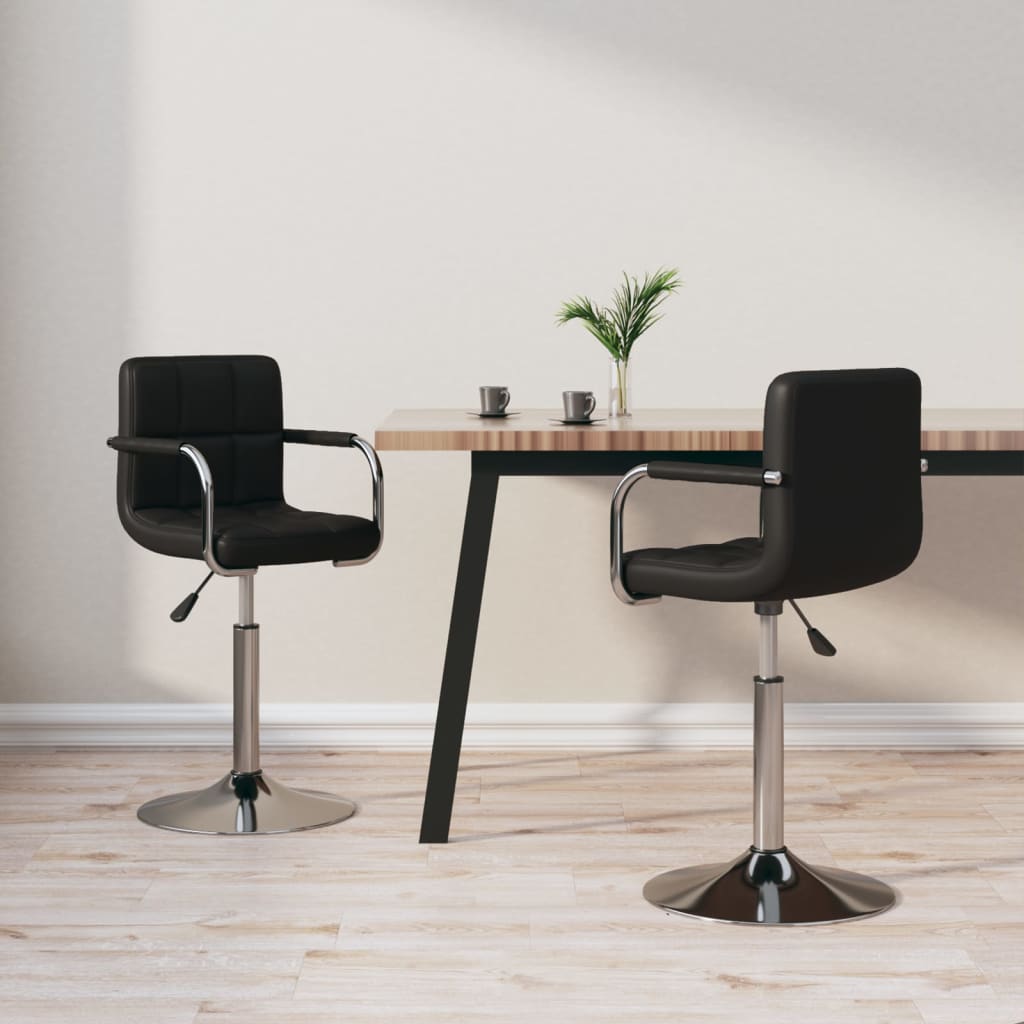 Chaises d'extérieur pliables lot de 2 Noir Acier et textilène - Chaise