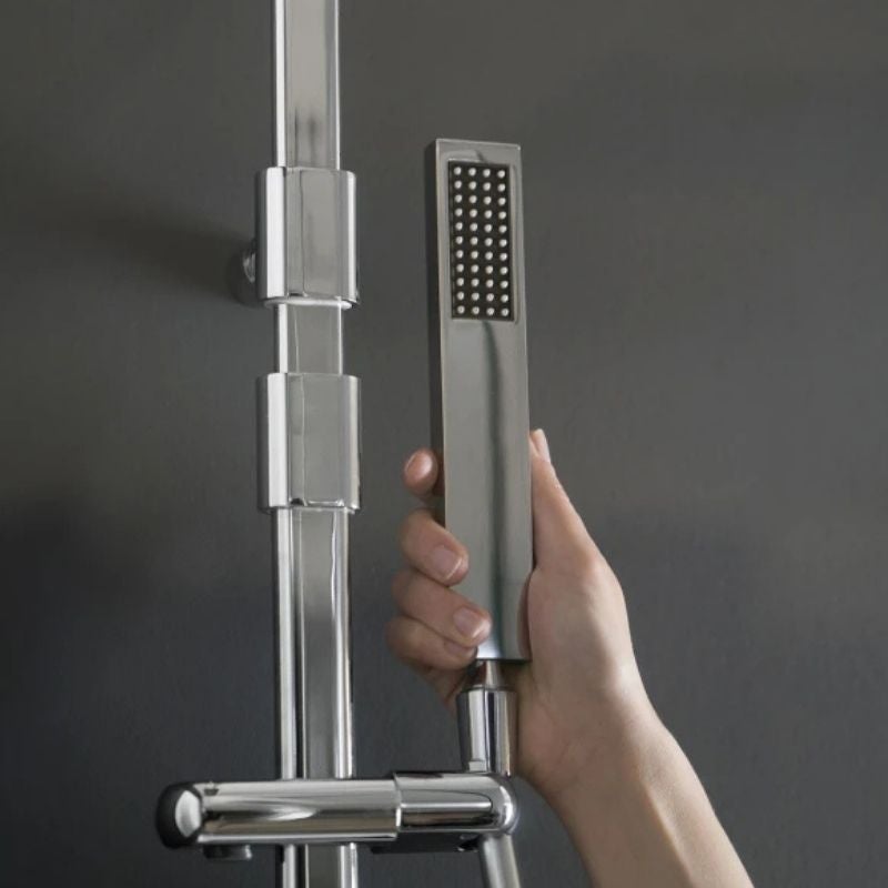 Baignoire à porte KINEDO 170x75 Duo PACK Design3 pose en niche espace bain à gauche espace douche à droite (tablier verre blanc coussin et vidage) - 4