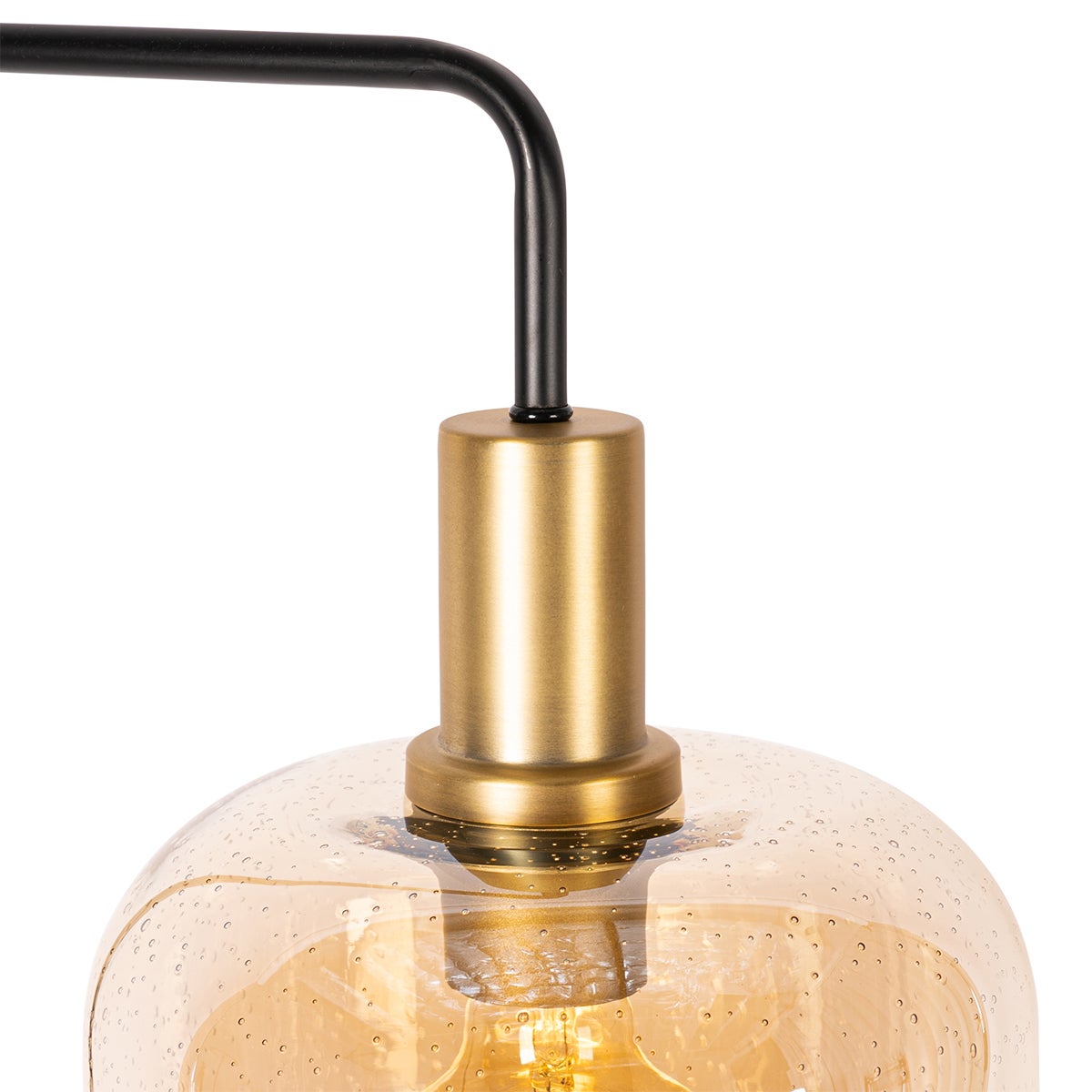 Qazqa design lampadaire intelligente - Zuzanna - noir, ampoule led 7w, e27, 2700k - 6500k, dimmable, 150cm, idéal pour la salle - 5