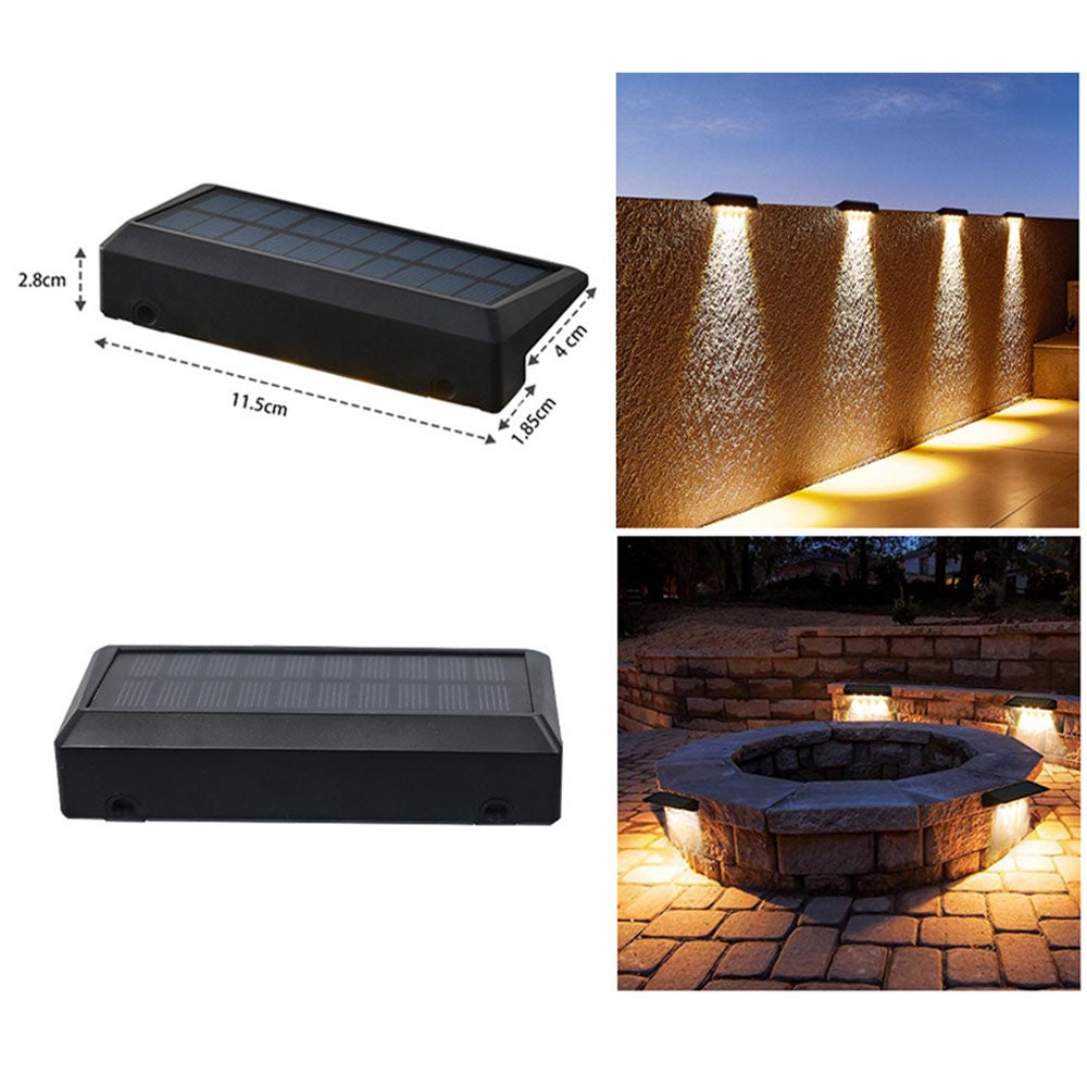 Lampade Solari Da Giardino 2 Pezzi – IP65 Impermeabili Con Doppio Pannello, Regolazione Luminosità 2 Livelli, Per Esterno, Invernali