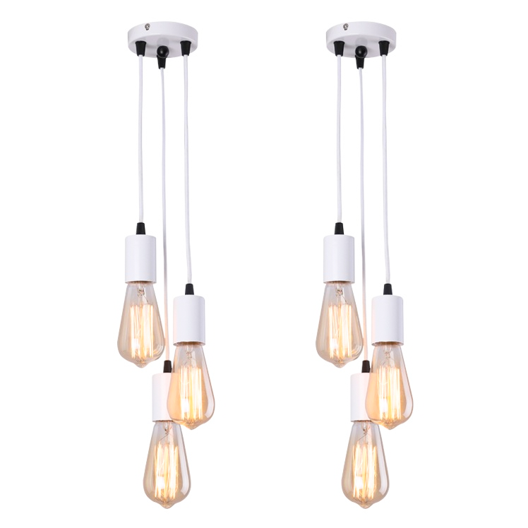 Zestaw lamp przemysłowych metalowe lampy wiszące głowicami sufitowe stylu vintage wiszące regulacją wysokości oprawy oświetleniowe wyspę kuchenną bez