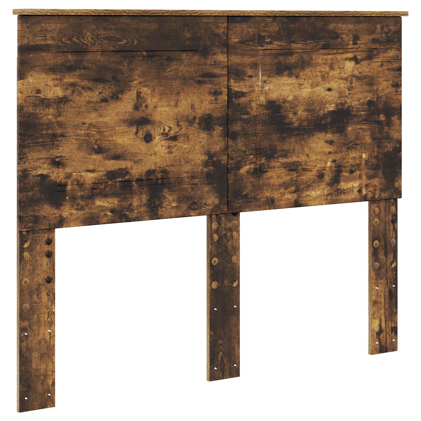 Cadre de lit chêne fumé 120 x 200 cm bois de pin massif - 6