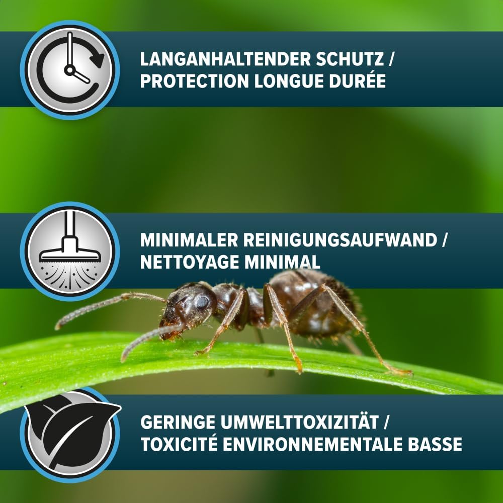 Scatole esca formiche NOPE! - 4 x 10 g - uso interno / esterno - gel a bassa tossicità - elimina il formicaio - 4