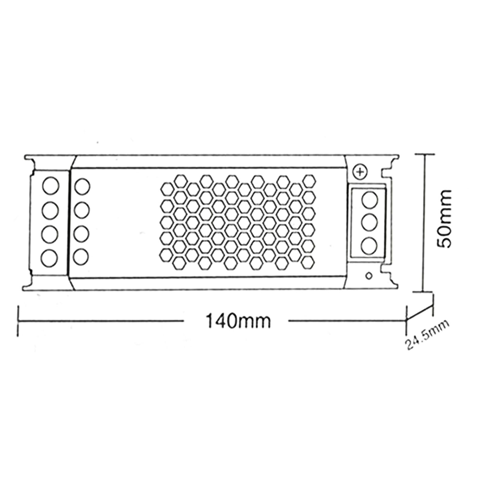 Alimentatore stabilizzato 2 uscite 100W slim trasformatore 24V 4.2A strisce LED - 6