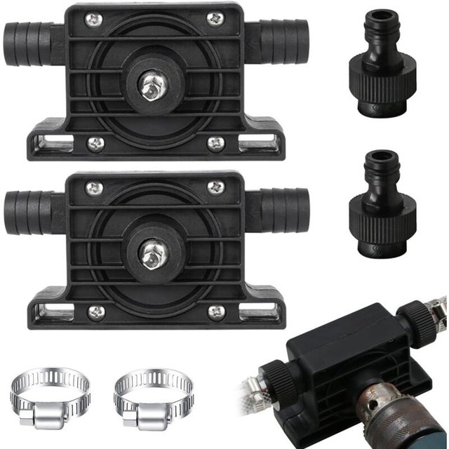 2 Pcs Pompe a Eau Electrique, Pompe a Eau, Pompe a Essence Electrique, Pompes à Eau et Accessoires, Pompe a Fioul pour Pomper Rapidement de L'huile