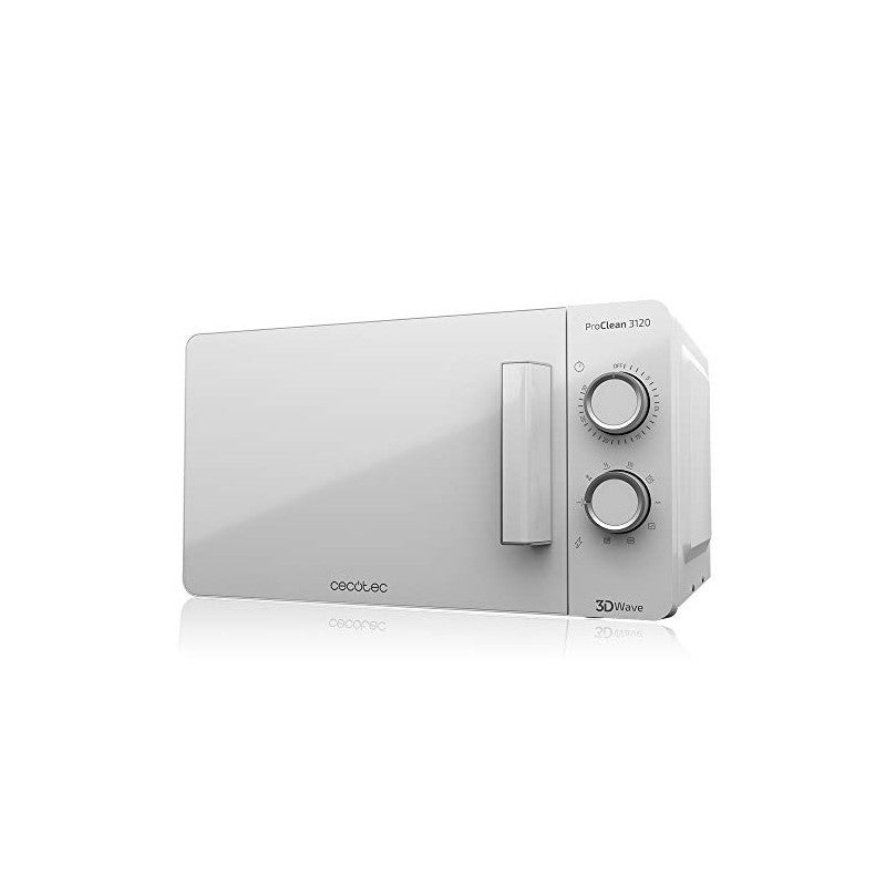 Kuchenka mikrofalowa Cecotec ProClean 3120 700W 20 litrów biała z grillem 800W