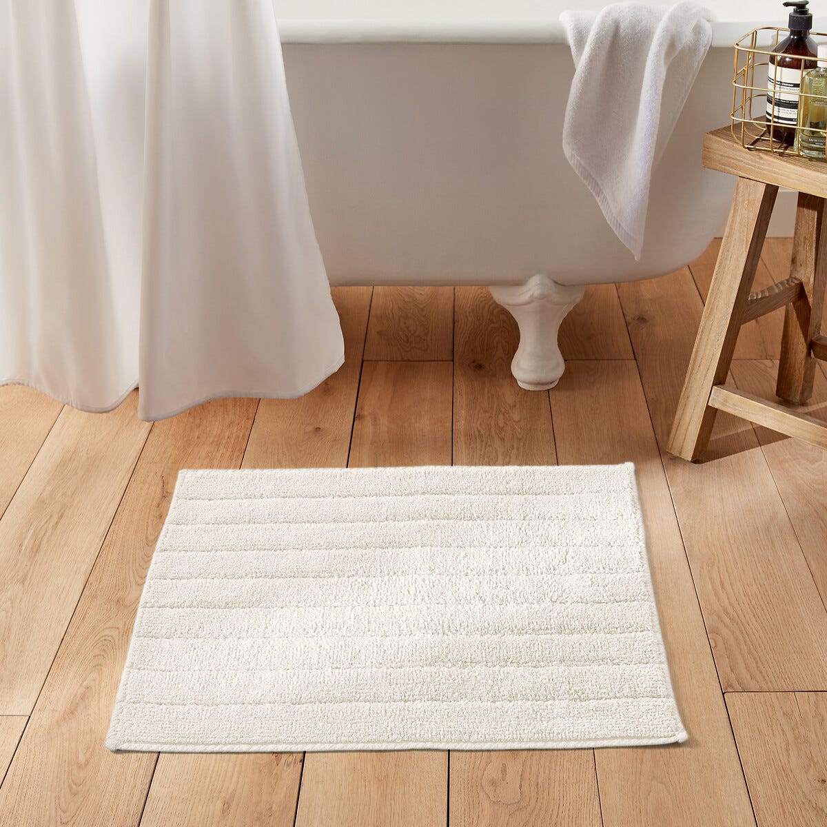 DEXI Tapis Salle de Bain Antidérapant 40 x 60 cm, Moelleux en Microfibre, Absorbant l'eau, Lavable en Machine, Extra Epais, pour Douche, Baignoire, Gris DEXI Tapis Salle de Bain Antidérapant 40 x 60 cm, Moelleux en Microfibre, Absorbant l'eau, Lavable en Machine, Extra Epais, pour Douche, Baignoire, Gris