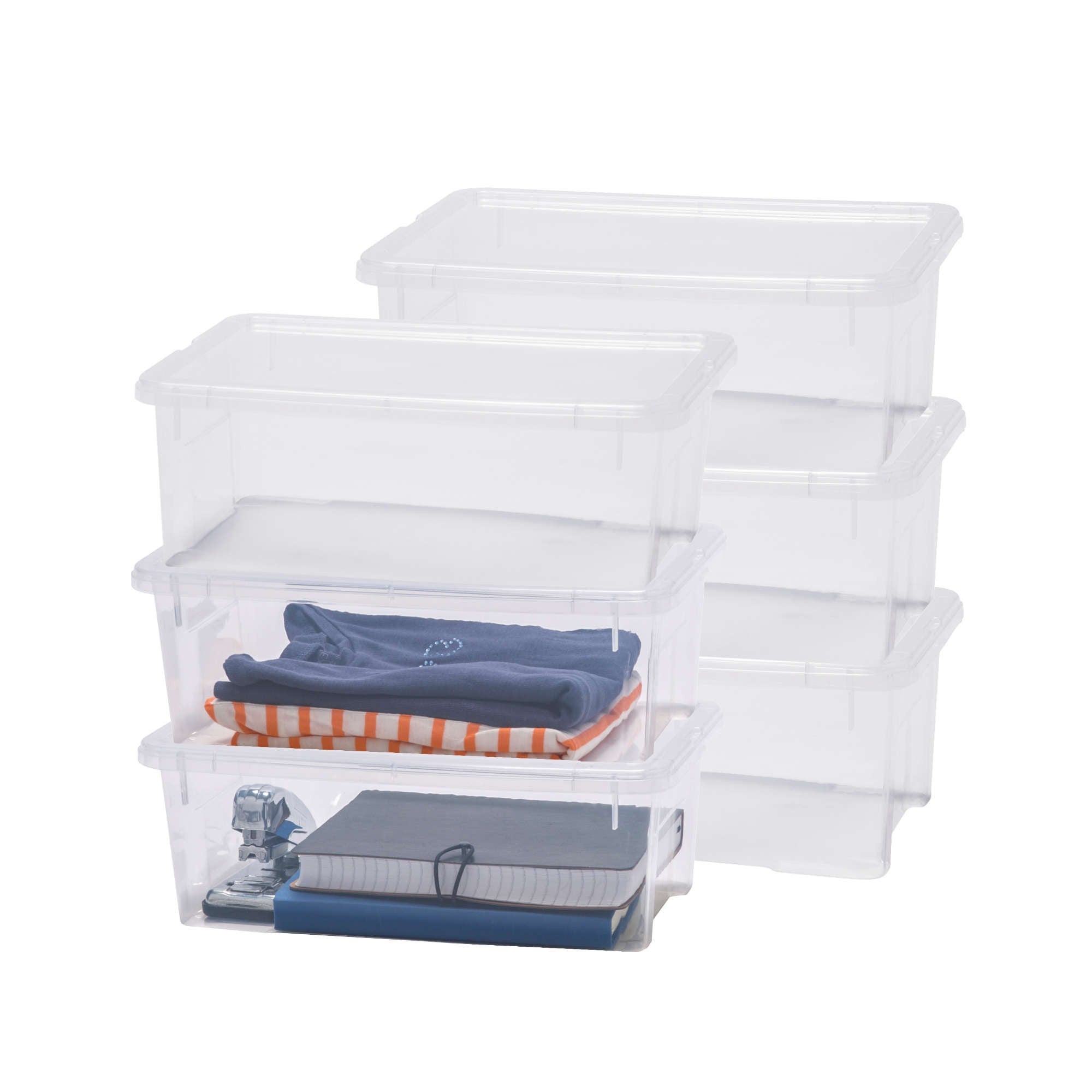 Lot De 6 Boîtes De Rangement Pliantes BBWELL - 15x9,8x5,7 Cm - Couleurs Macarons - Empilables