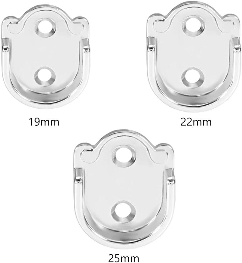 Set di 2 staffe a flangia in lega di zinco per asta per tenda da doccia, supporto per armadio, supporto per asta per tenda da doccia resistente (19 mm | Leroy Merlin