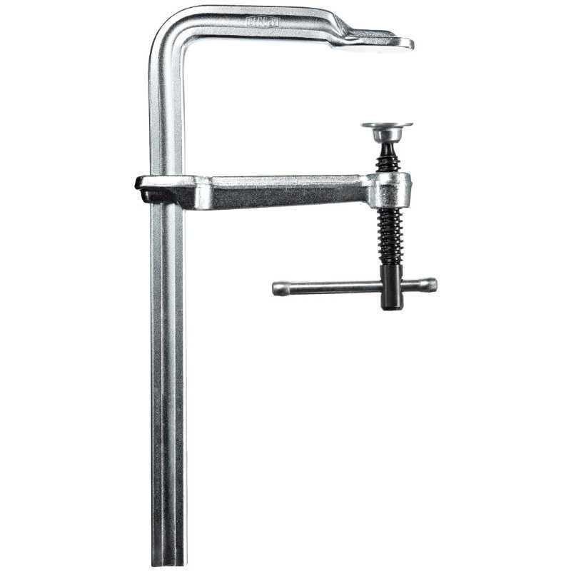 BESSEY GS25K Morsetto a vite, larghezza di serraggio 250 mm profondità della gola 120 mm, impugnatura a ginocchiera per una facile trasmissione della