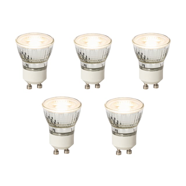 Lot de 5 ampoules LED GU10 à intensité variable 35mm 4W 200lm 2700K
